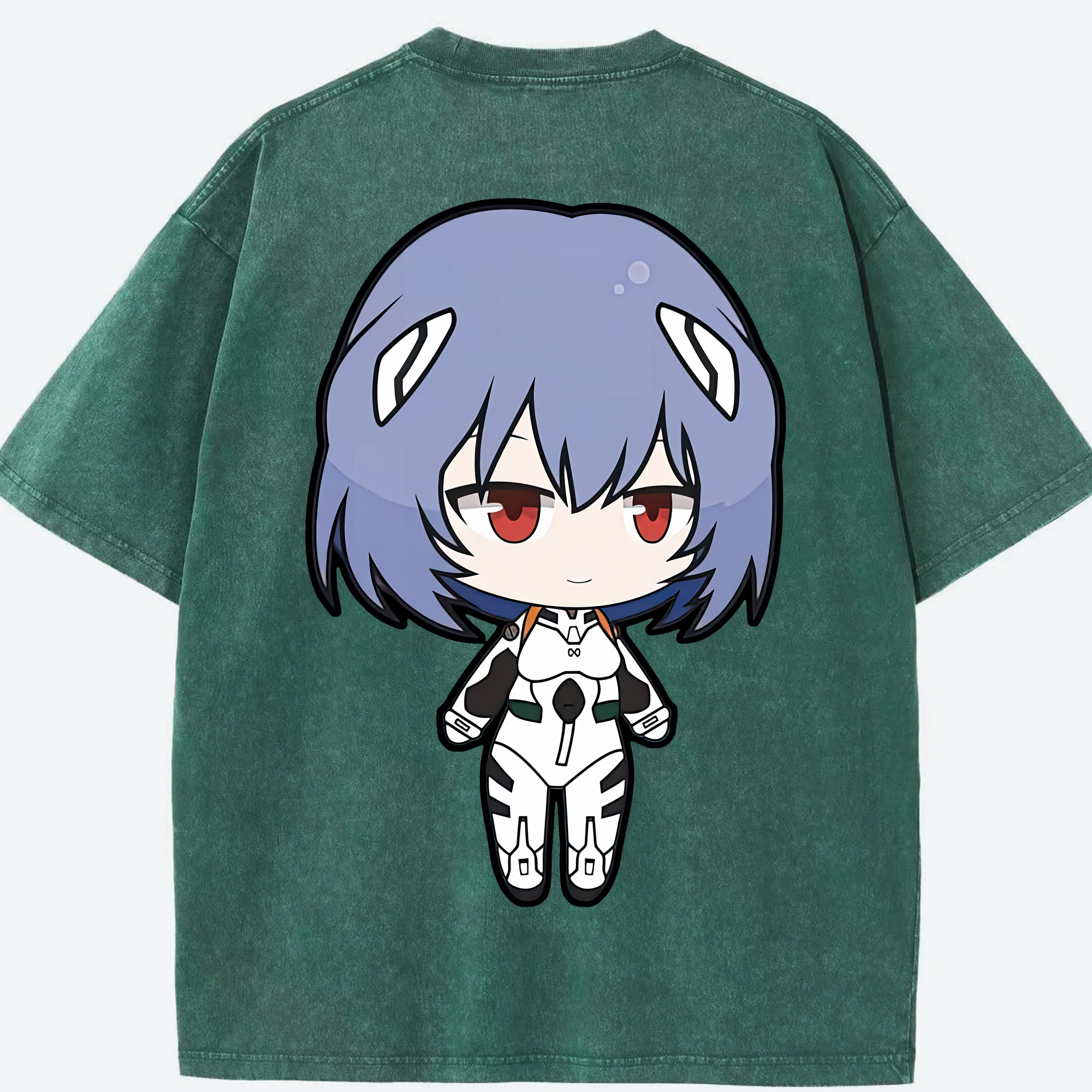 （画像用） EVA 新世紀エヴァンゲリオン 綿100% ヴィンテージ風 半袖Tシャツ（背面プリント）